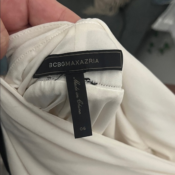 BCBGeneration Cream Strapless Dress with Black Accents - Picture 6 of 6